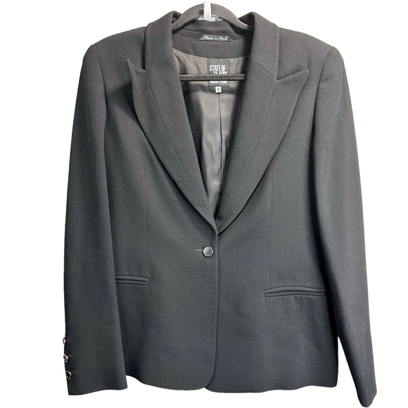 Vintage STATE OF CLAUDE MONTANA Black Blazer - Picture 4 of 7
